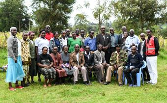 Community health volunteers in Narok County, Kenya work with national and local authorities in health, agriculture, veterinary services and education as well as through the media to help communities be prepared for epidemics and pandemics