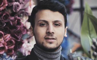 A portrait of Luai Hamade, a young adventurer from Syria taking part in the ESSN storytelling project