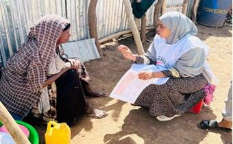 Nimao Abdi Bade, a Somali Red Crescent Society (SRCS) community health volunteer in Somaliland, identified what was suspected to be the first case of AWD/cholera, which helped contain an outbreak in January.
