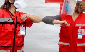 Argentinian Red Cross volunteers