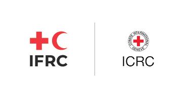 Les logos de l'IFRC et du CICR côte à côte.