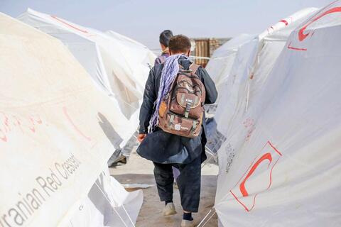 The Iranian Red Crescent is providing shelter, food, hygiene items, health and psychosocial support services to people crossing the border from Afghanistan
