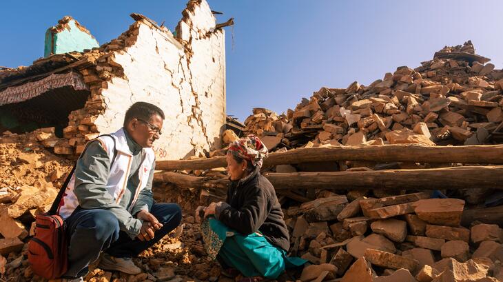 In response to the 6.4 magnitude earthquake struck in the western part of Nepal on Saturday, 03 November 2023, the Nepal Red Cross Society (NRCS) swiftly mobilized its Emergency Response Team to Jajarkot and Rukum West districts to provide immediate assistance. Over 14,000 families have been impacted, the team is tirelessly engaged in search and rescue operations, providing ambulances and first-aid services and essential relief items such as tents, blankets, and mattresses.